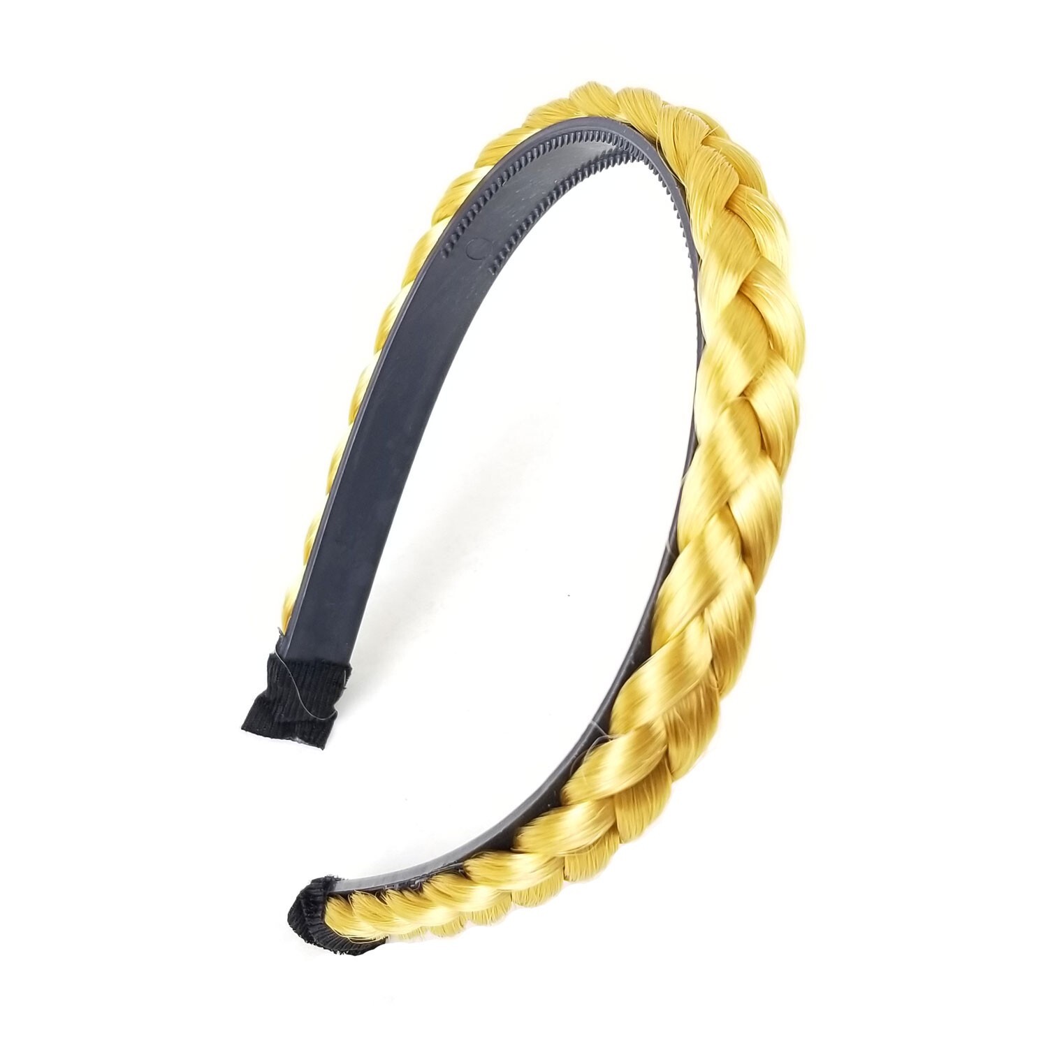2 pcs Hair Headband Braided Plaited Headband Synthetic Hairband for Women Girls