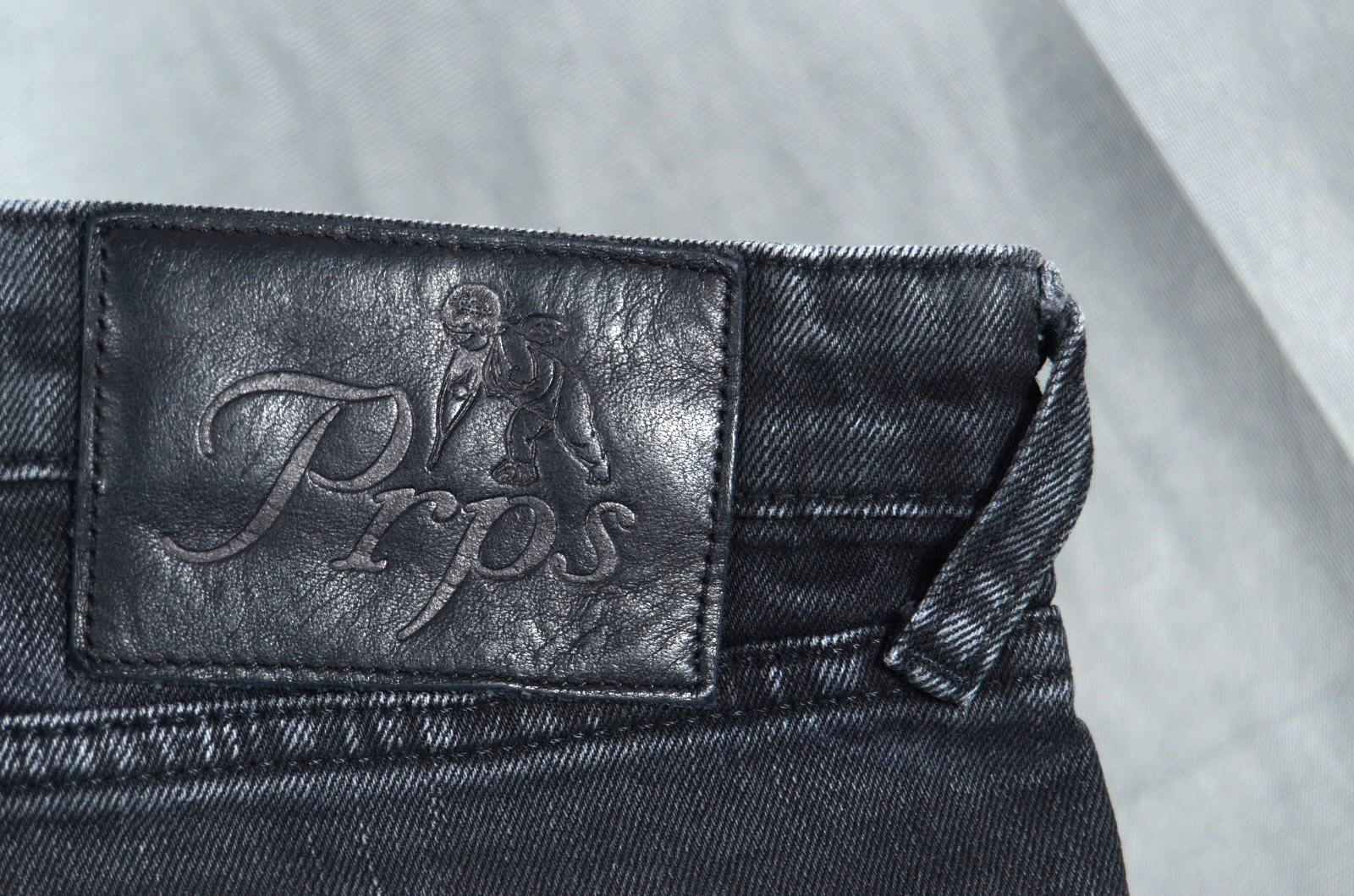 Prps Men’s Windsor Tapered Skinny Fit Cargo Stretch Black Jeans Size 40 40×34
