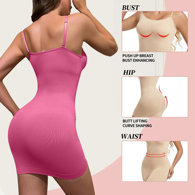 Women Shapewear Bodysuits Belly Control Seamless Slimming Full Slip Body Shaper