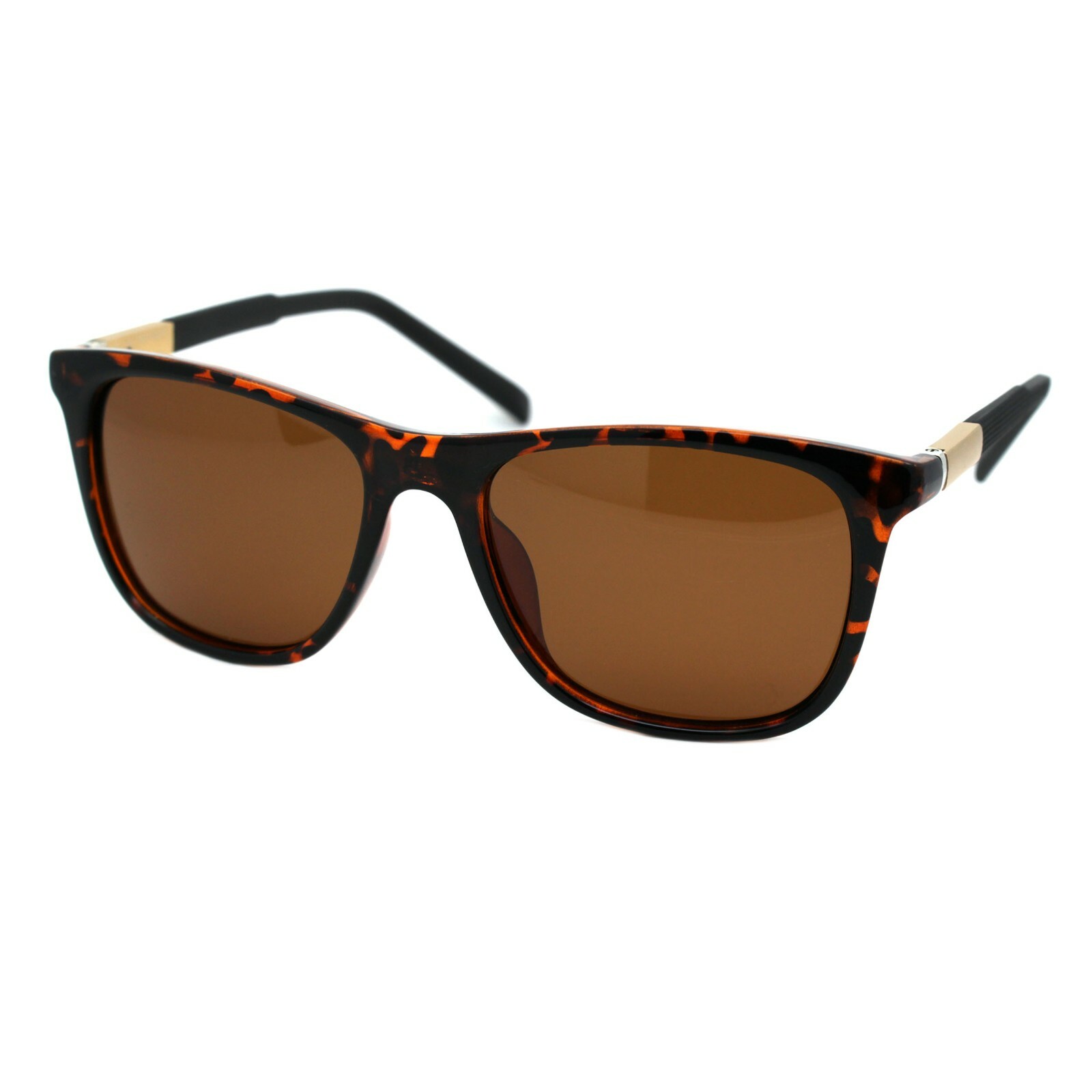 TAC Polarized Lens Mens Square Sunglasses Aluminum Temple Spring Hinge