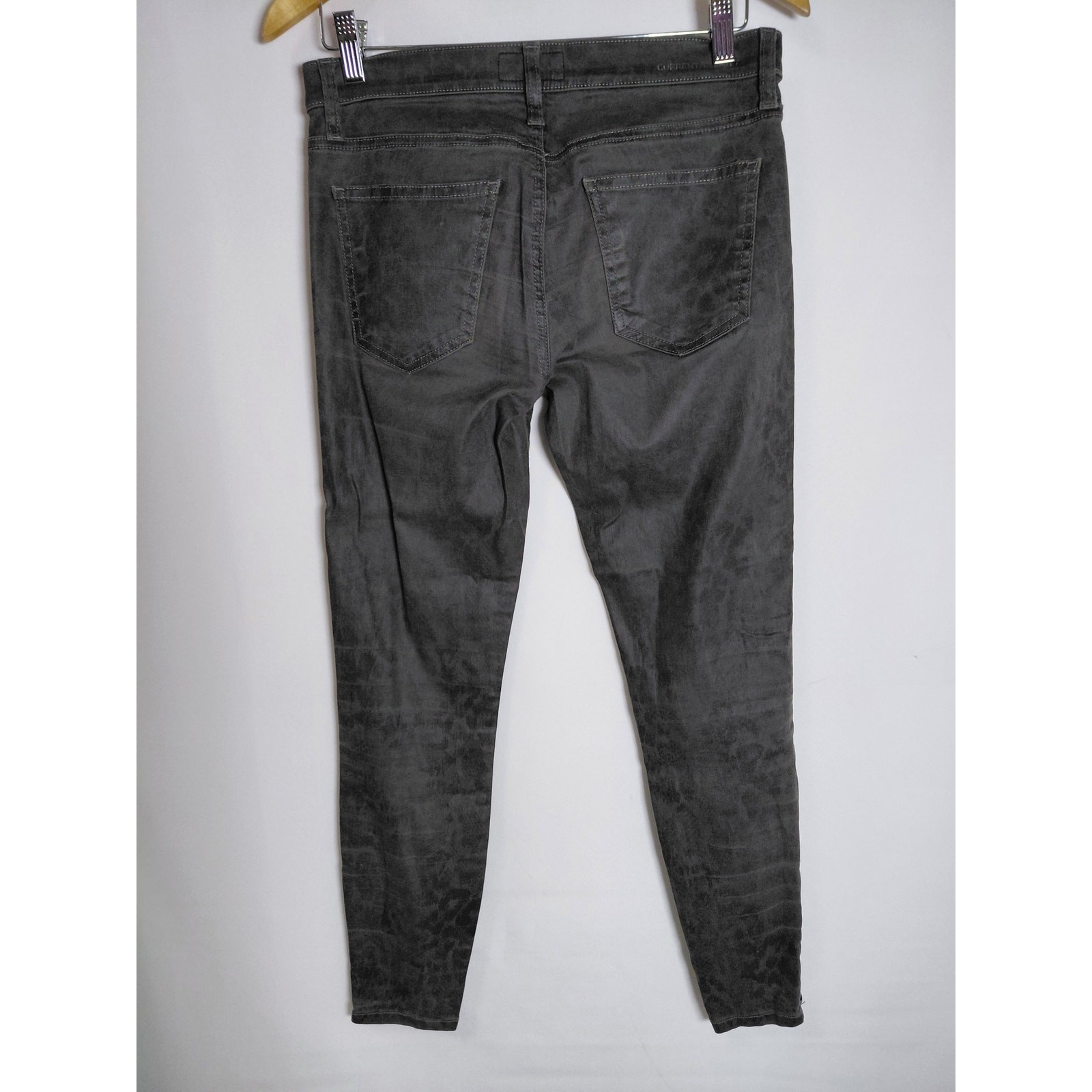 Current/Elliott Grey Skinny Jeans Mid (10-12 in) Slim Denim Women