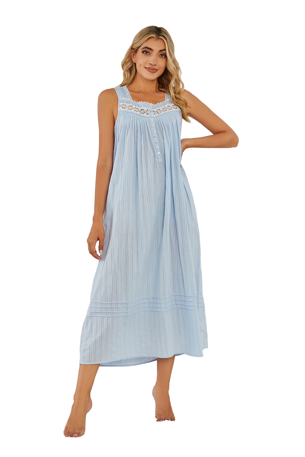 RH Women’s SLeeveless Knit Cotton Housedress Duster Sundress Gown Pajama RHW4056