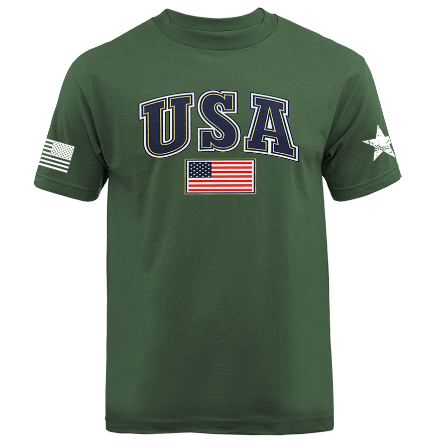 United States of America USA Patriotic American Pride US Flag T-shirt