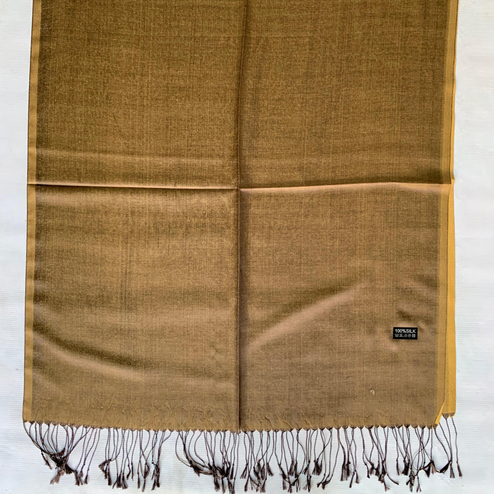 Women’s 100% Silk Solid Long Rectangular Scarf Shawl Wrap Stole Elegant