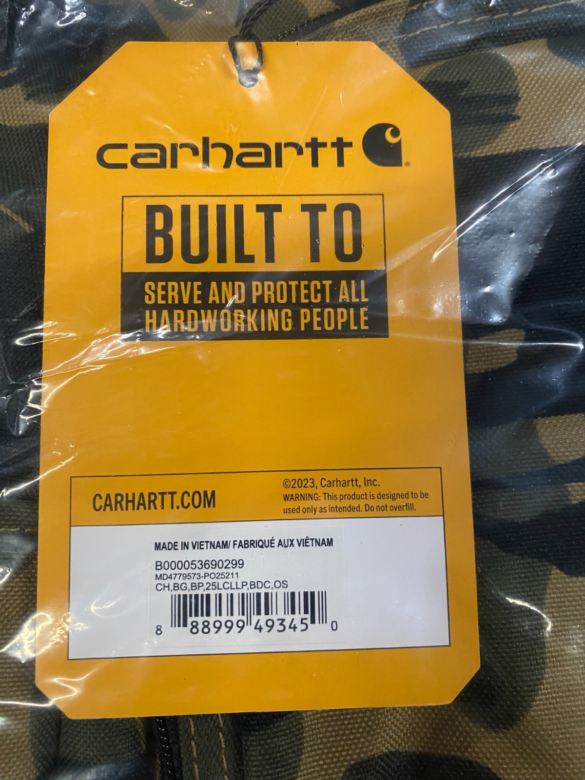 Carhartt 25L Classic Laptop Backpack Camo Water-Resistant Pack 15″ Laptop Sleeve