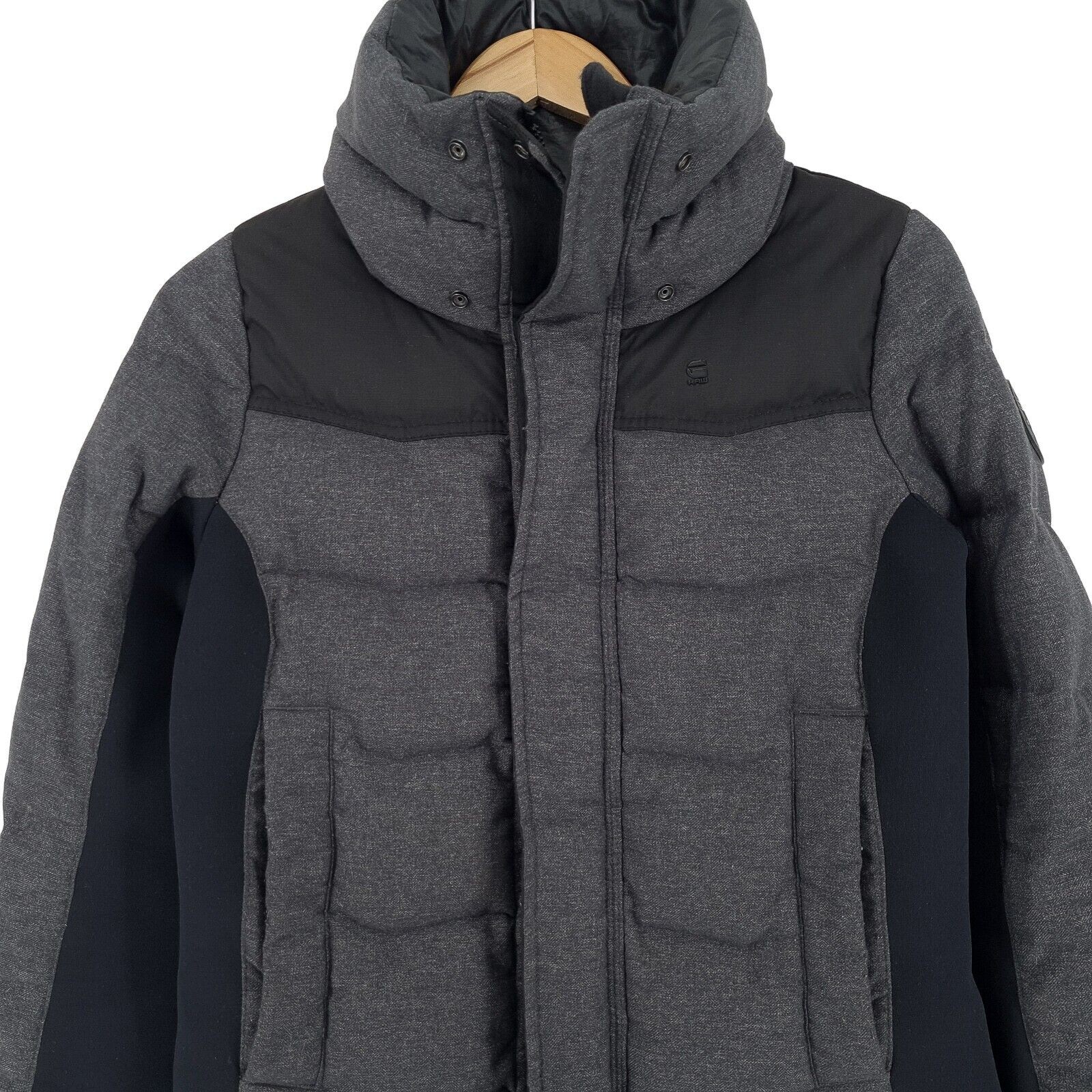 G-Star Alaska HTR Down HDD Slim Jacket Grey Breathable Womens Ta1 Size S Small
