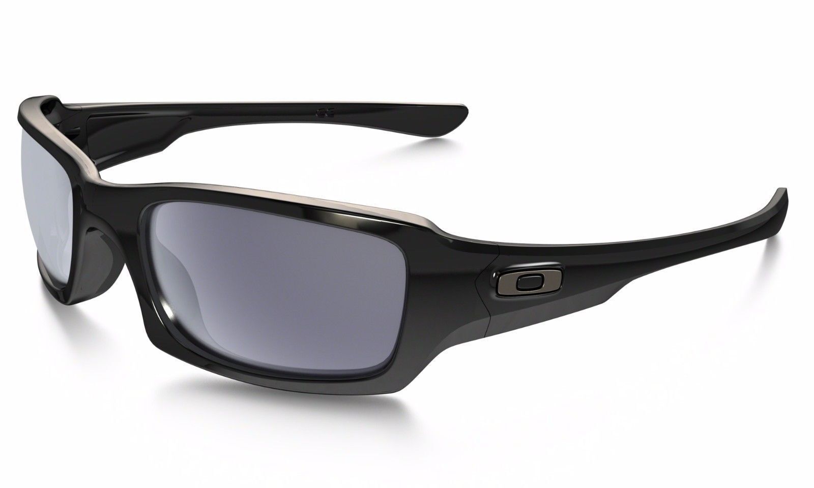 Oakley Fives Squared Sunglasses OO9238-04 Polished Black Frame Grey Iridium Lens