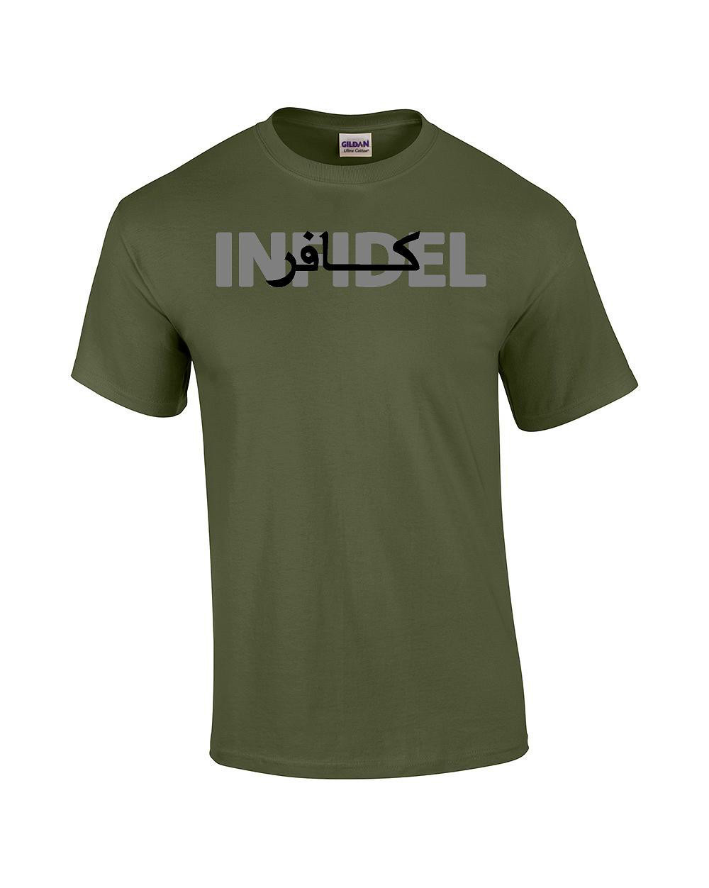 Armed Infidel Gun T-Shirt Rifle Desert Size All Colors S,M,L,XL.2XL,3XL,4XL,5XL