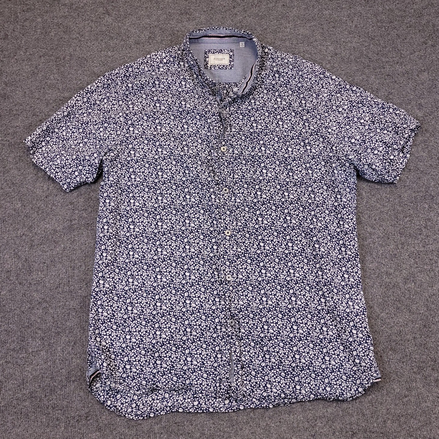 7D 7 Diamonds Renegade Parade Mens XL Abstract All Over Rayon Blend Button Down