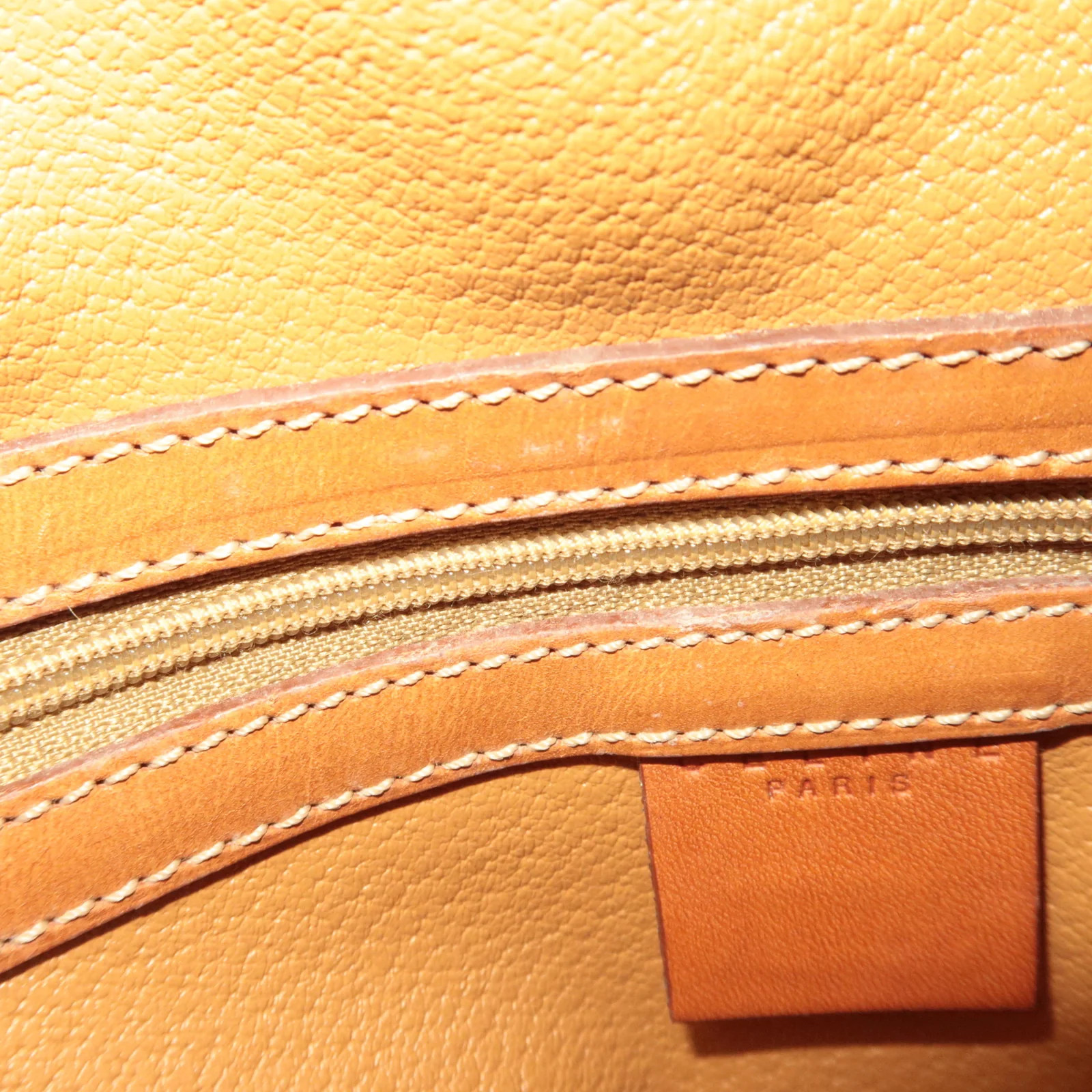 CELINE Macadam PVC Leather Handbag Brown Authentic
