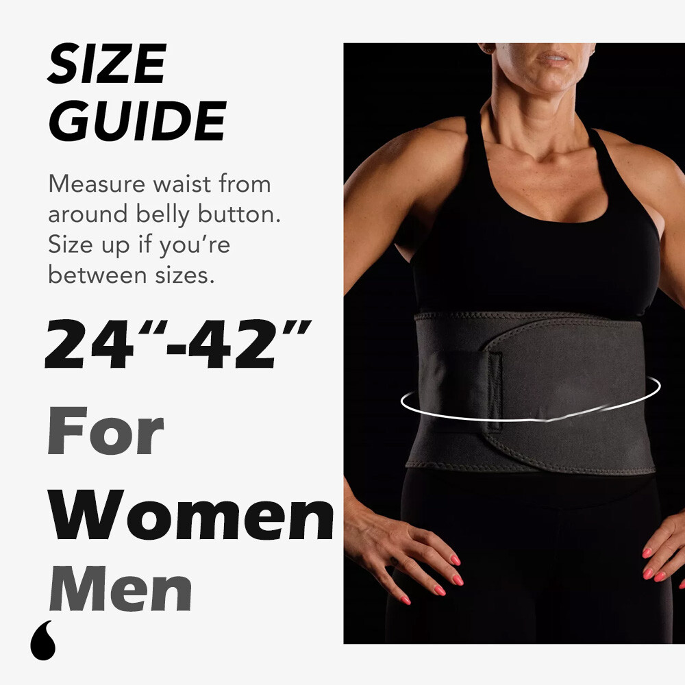 Men Sauna Belly Fat Burner Body Shaper Waist Trainer Sweat Belt for Weight Loss