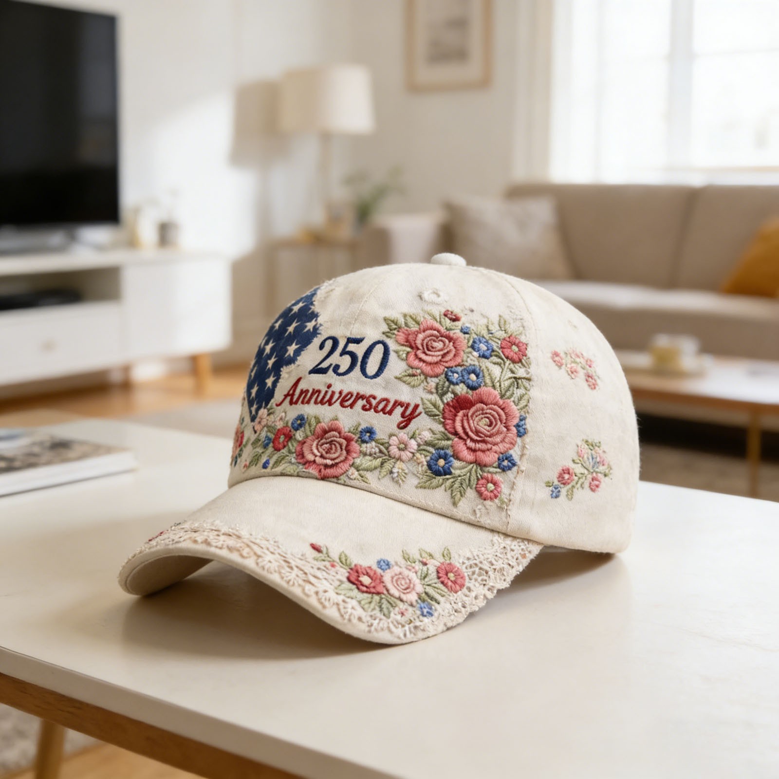 America 250th Anniversary Baseball Cap 1776–2026 USA Patriotic Hat Adjustable