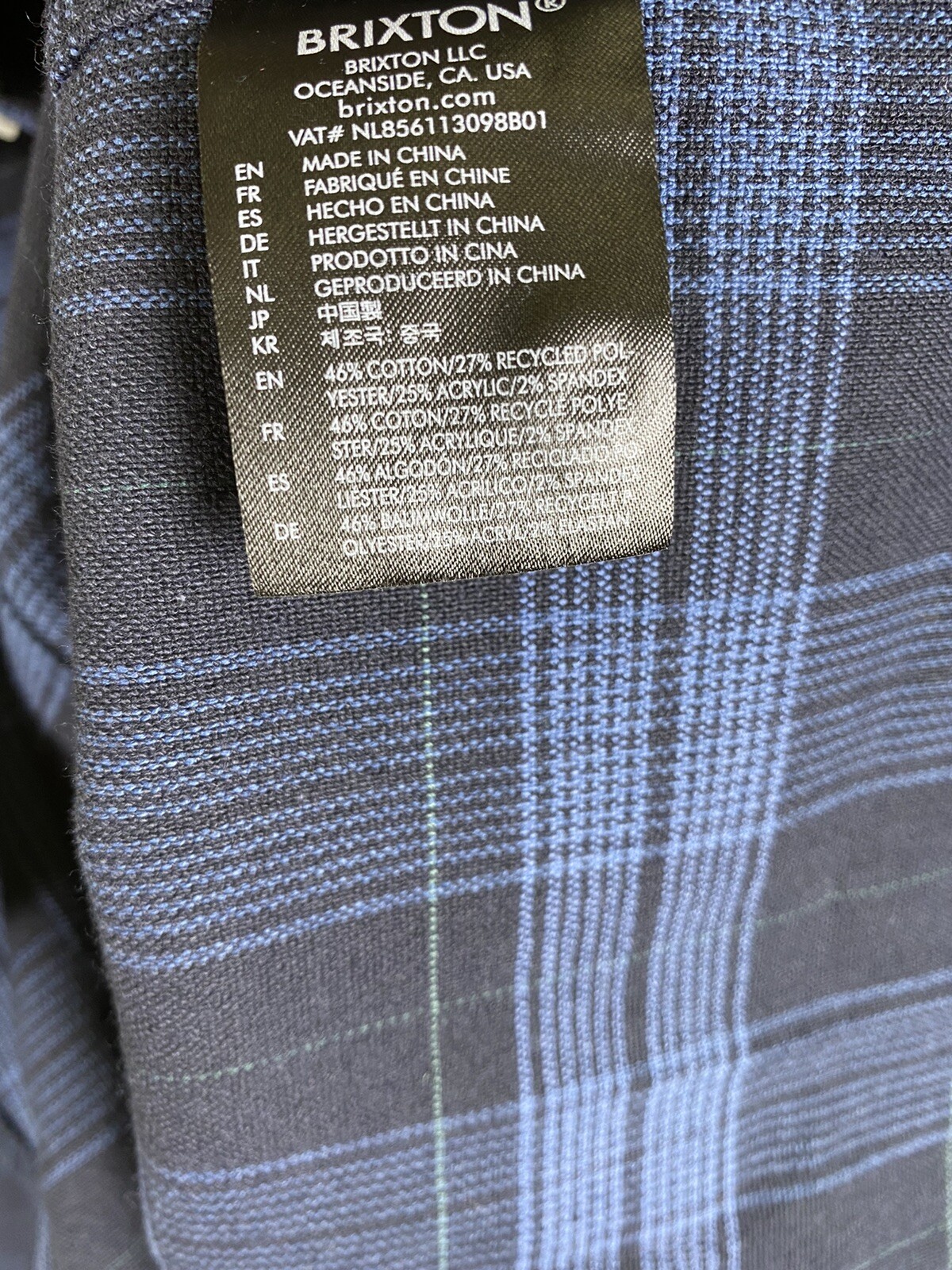 Brixton BOWERY L/S Stretch X Flannel Sizes S, M, L, XL, XXL – Various Colors-New