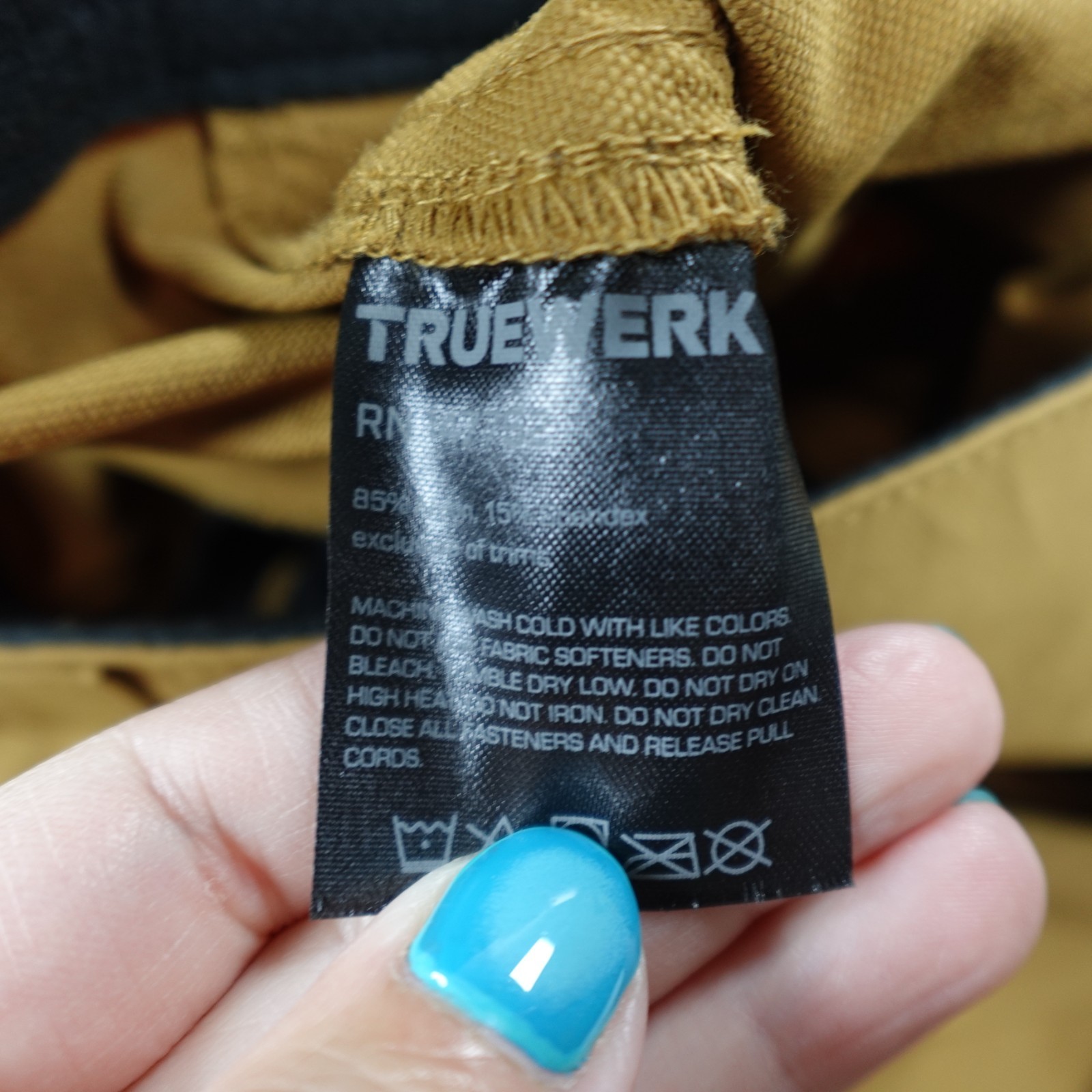 Truewerk T1 Werkpant Pants Mens 38 Brown Tech Cargo Work Performance Stretch NWT