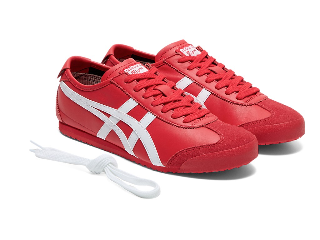 Onitsuka Tiger Genuine MEXICO 66 1183C102 RED / WHITE US Buyer No Import duties
