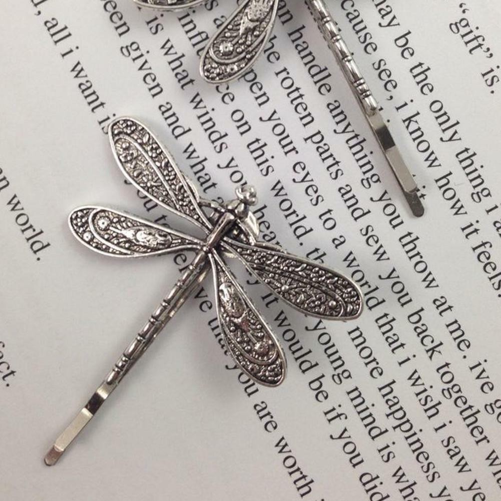 Dragonfly Shape Women Metal Hair Clips Barrette Slide Grips Hair Clip Hairpin