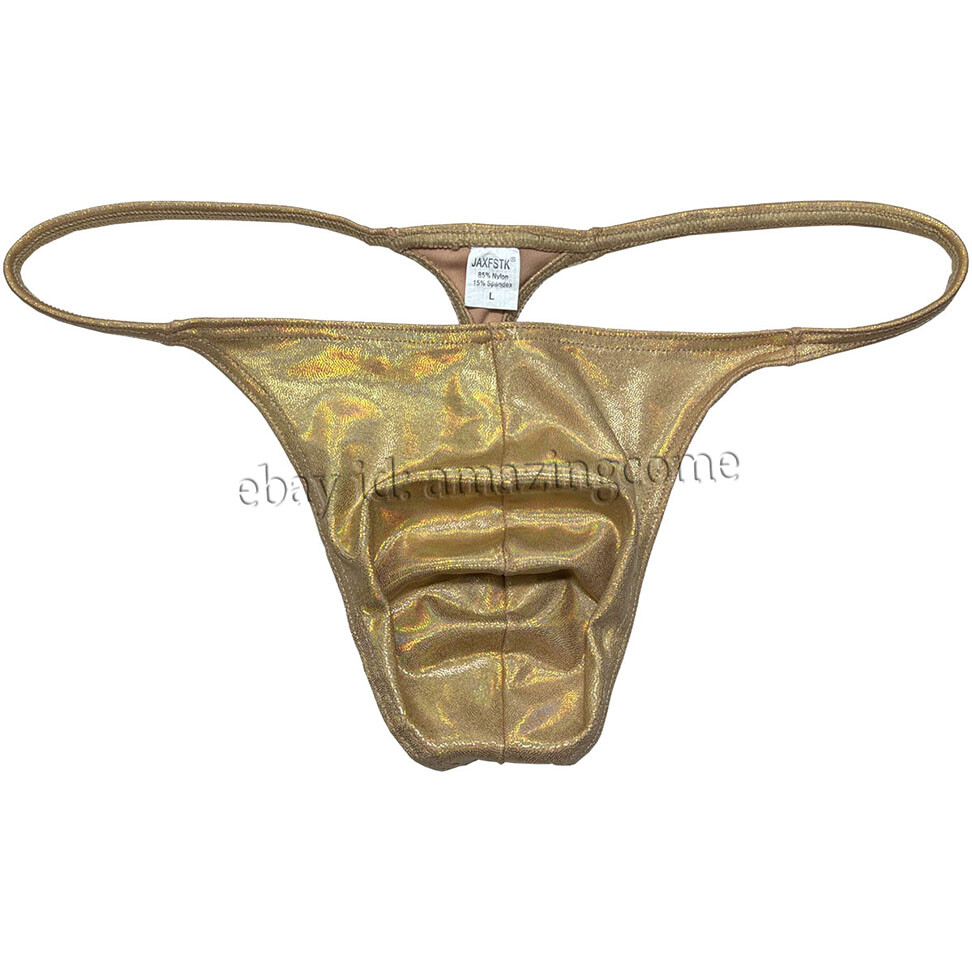 Men Gloss G-string Thong Underwear Classics Pouch T-back Elastic Sex Swim Tangas