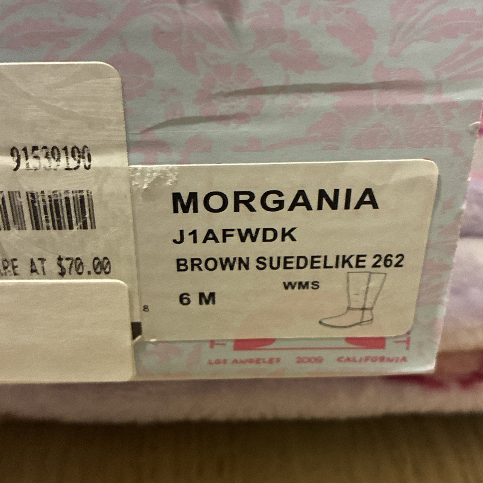 New $70 Jellypop Morgania Brown Suedelike Zip Up Women’s Boots Size 6m