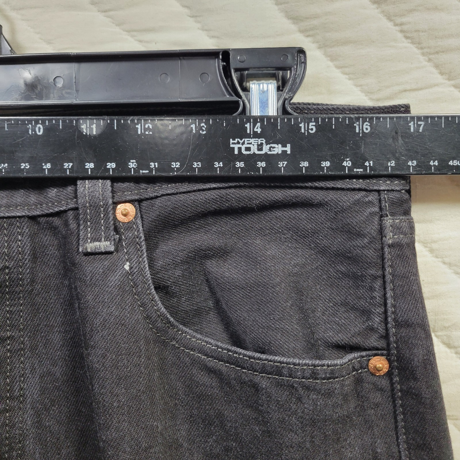 Levi’s 501 Denim Jeans Mens 34×30 Black original Fit Straight Leg Casual