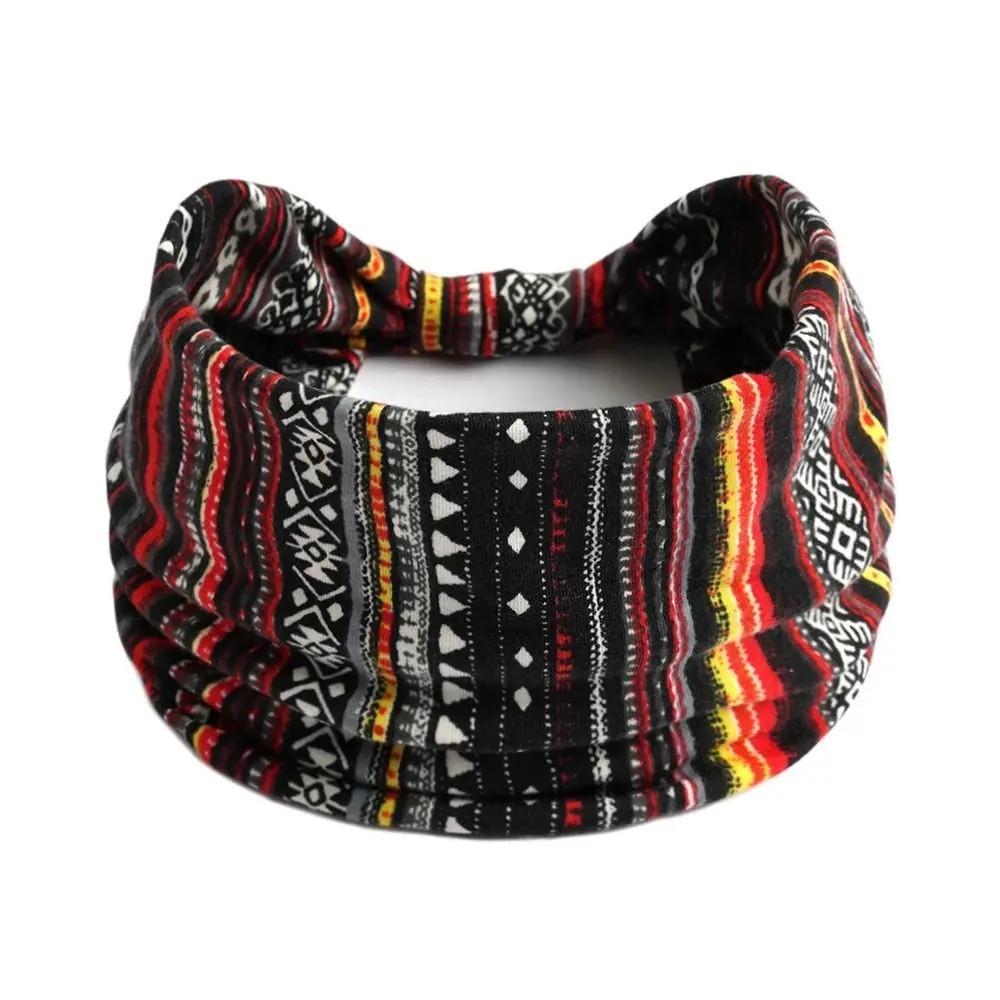 Bandanna Wide Sports Yoga Headband Stretch Hairband Elastic Hair Band Turban