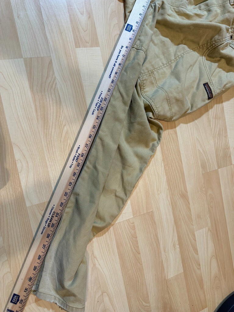 Patagonia All Seasons Hemp Canvas Double Knee Mens Pants Rattan Tan 55780 40×30