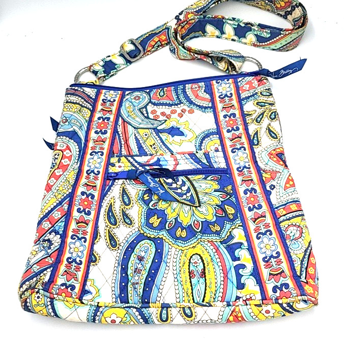 Vera Bradley Retired Marina Paisley Hipster Crossbody Shoulder Bag/Purse 12″