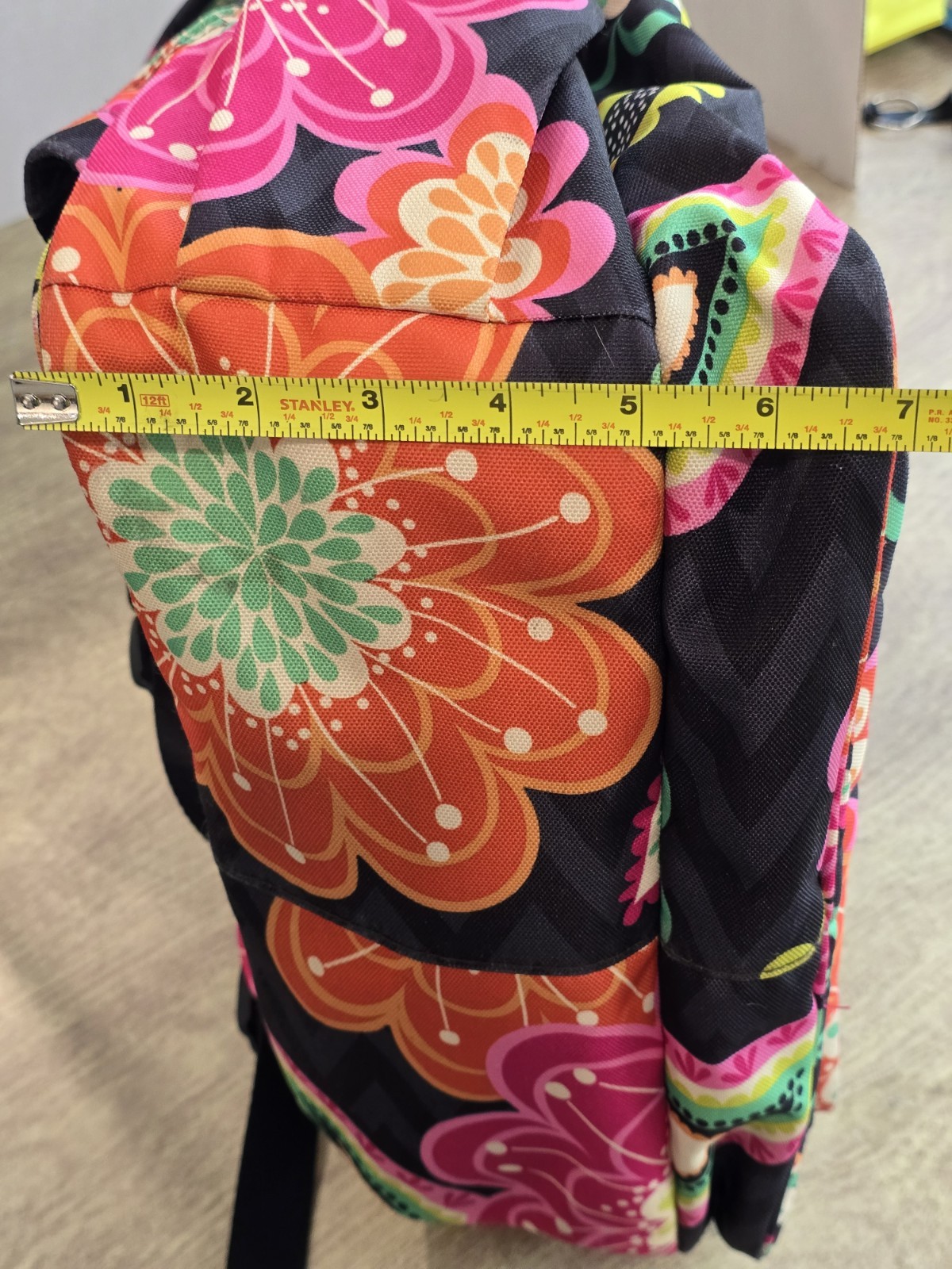 Vera Bradley Bouquet Book Bag Large Backpack Bright Floral Work School Travel