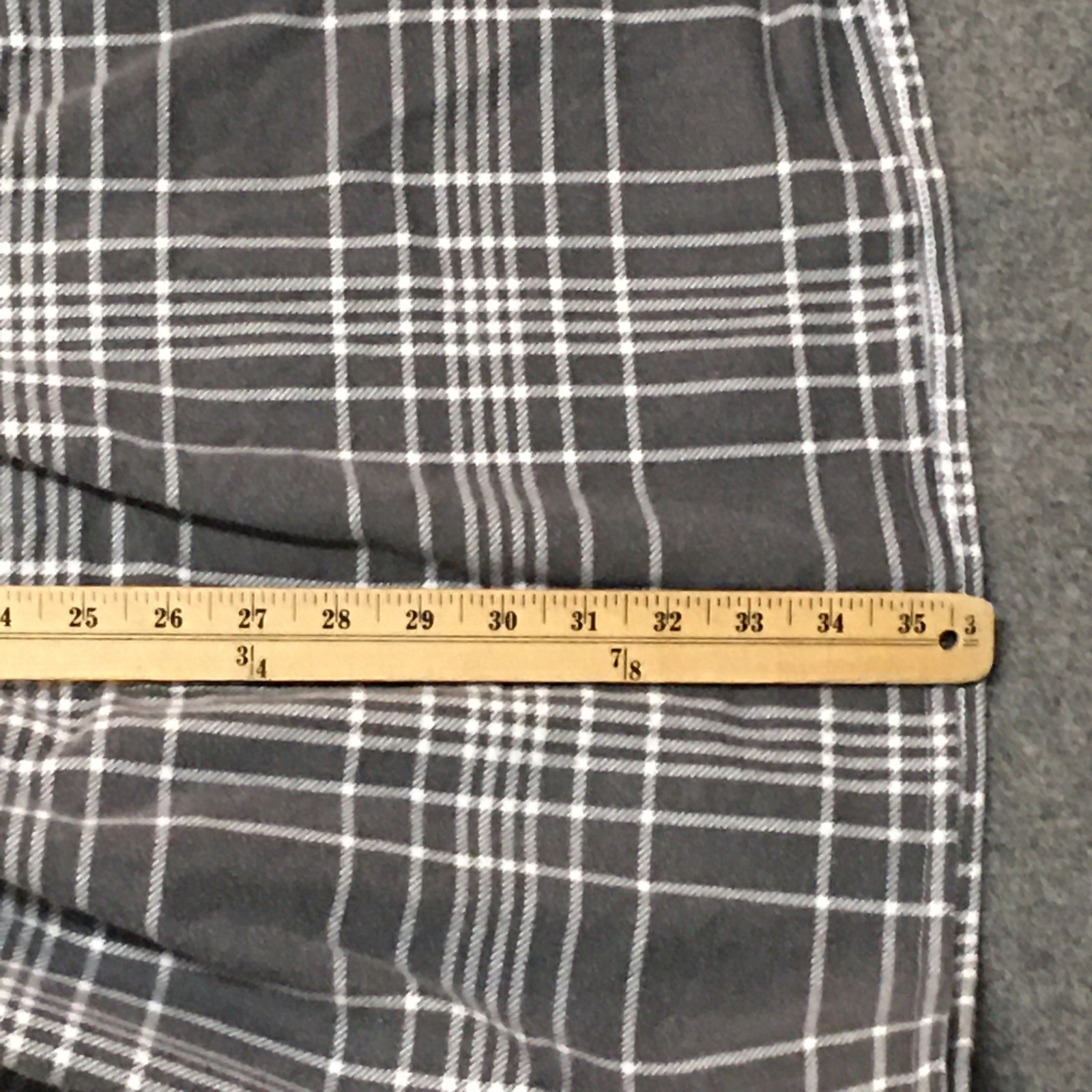 Flannel Women Maxi Skirt Medium Gray Plaid Heavyweight Tiered Mom and Pop’s Kids