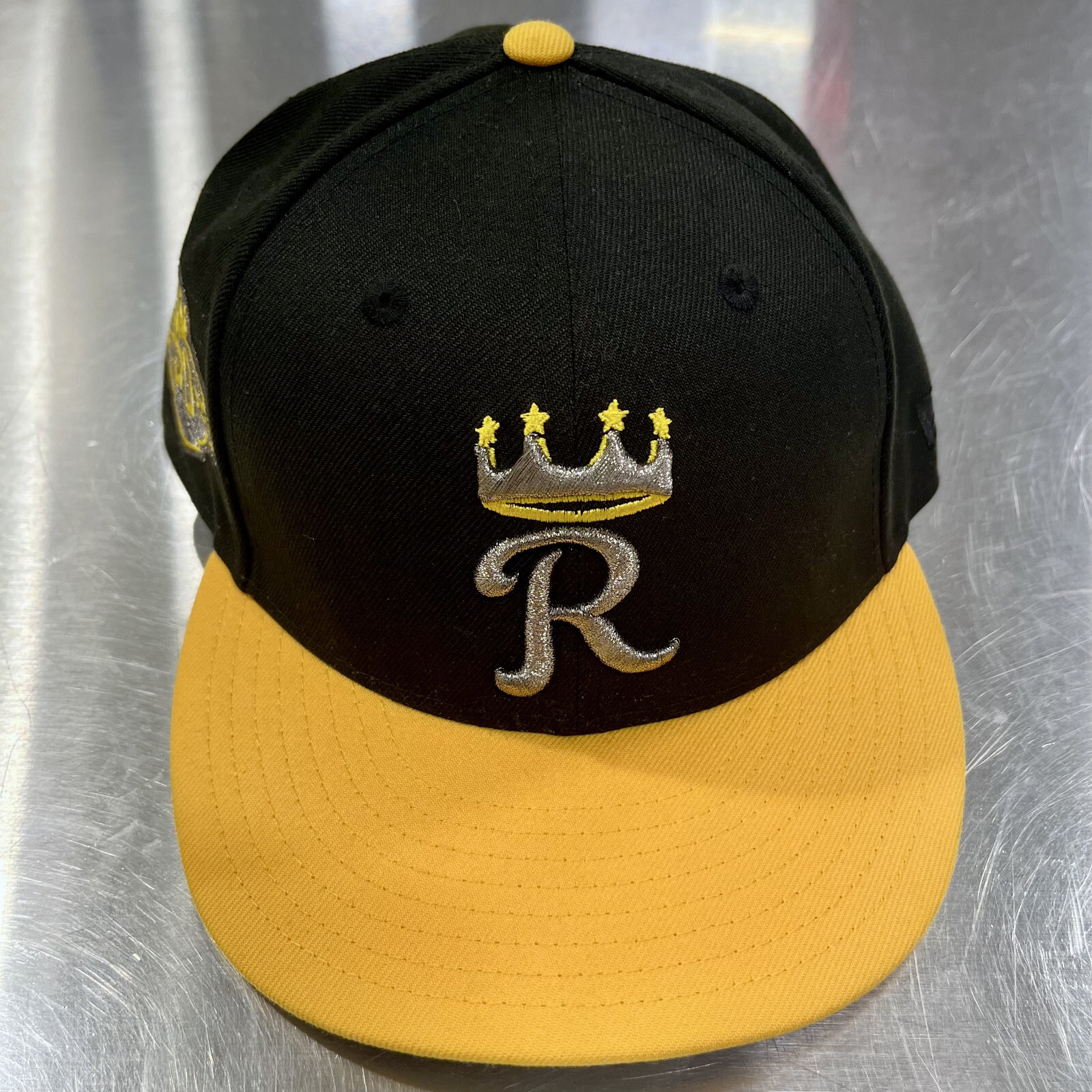 Kansas City Royals 50 Patch New Era 59FIFTY 2 Tone Topperz Fitted Hat 7 1/2
