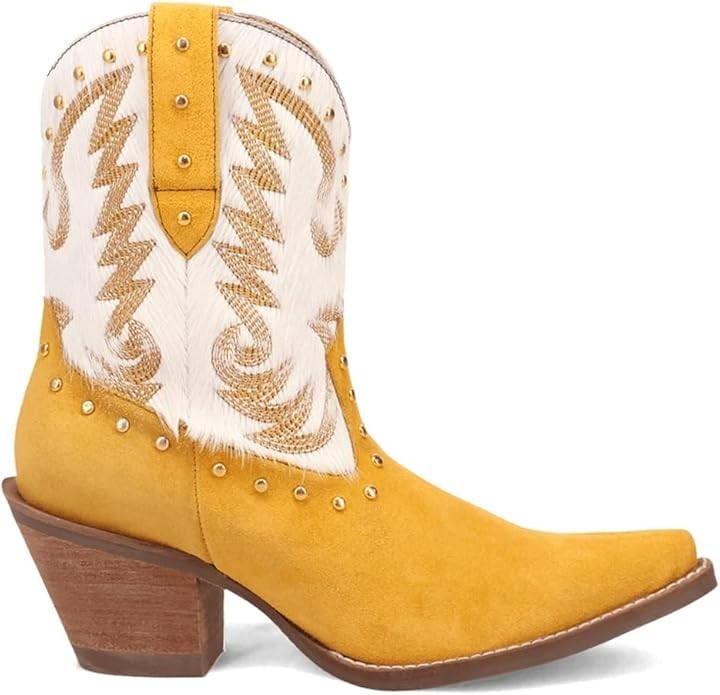 Dingo Rodeo Queen Women’s Genuine Calf Hair Western Boots Booties
