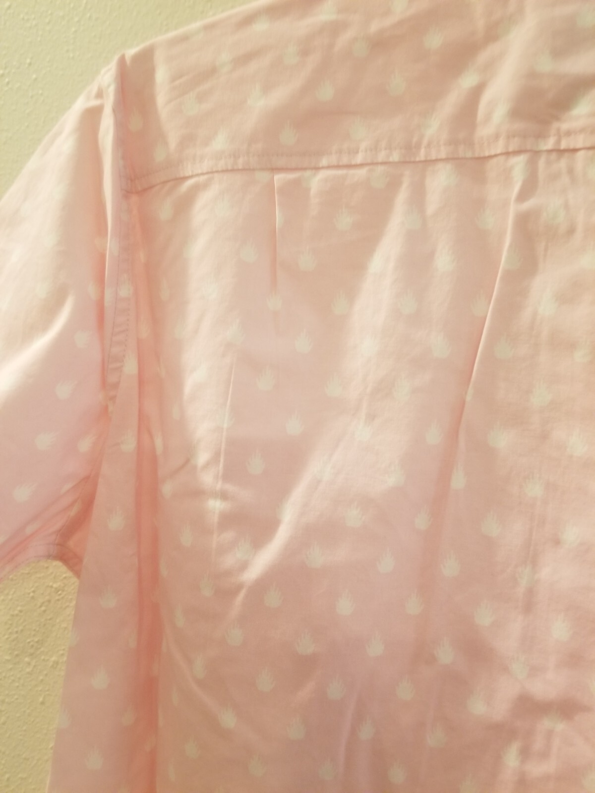 Goodfellow & Co Men’s Print Pink Geo Short Sleeve Button-Down Shirt Size L Slim