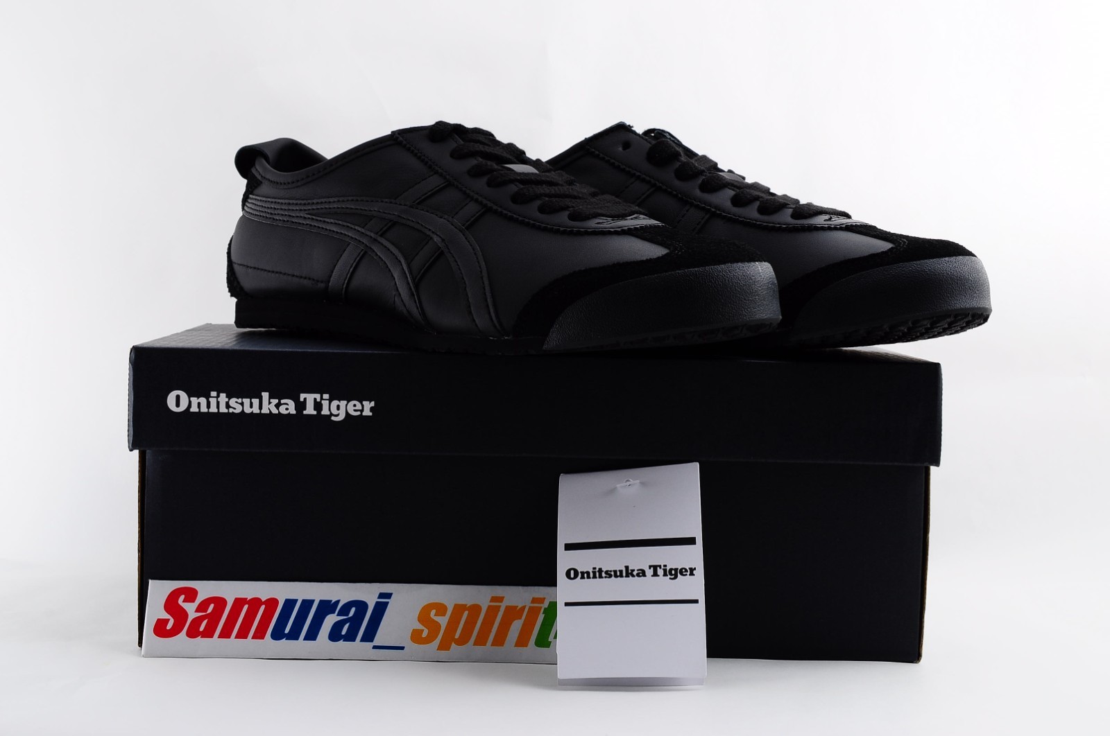 Onitsuka Tiger Genuine MEXICO 66 1183C102 BLACK /BLACK US Buyer No Import duties