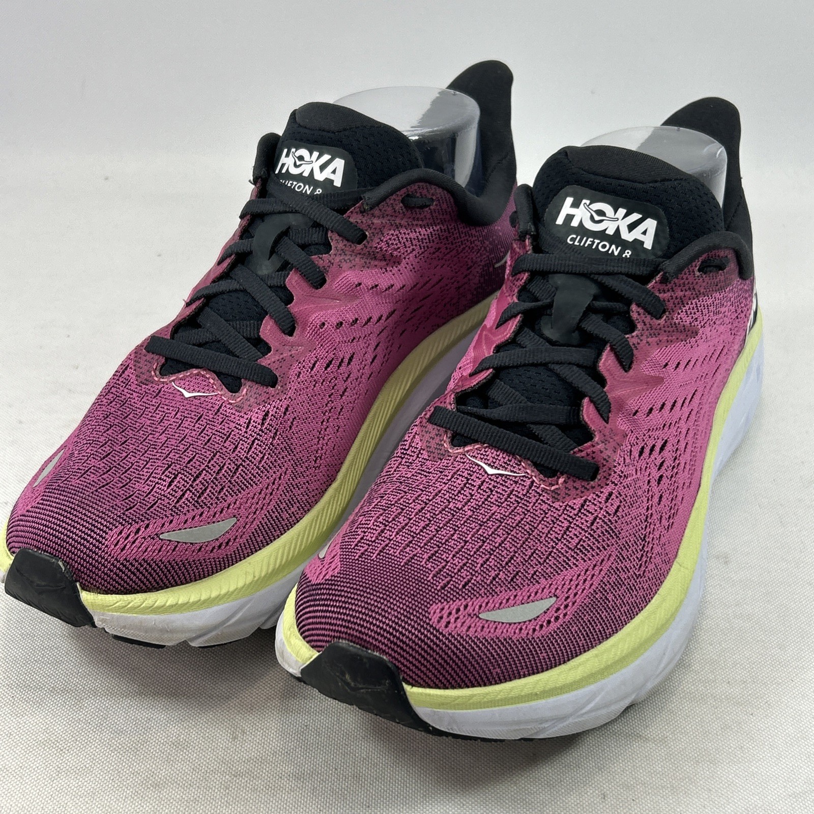Hoka One One Clifton 8 Running Shoes Women’s Size 8.5B Ibis Rose Pink Sneakers