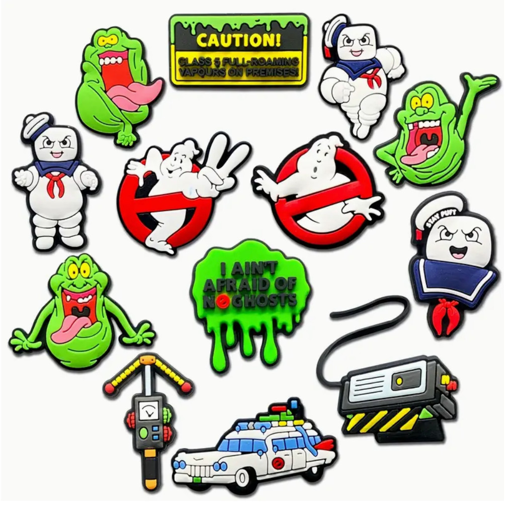 GHOSTBUSTERS – movie Slimer – 13pc Shoe Charms croc decoration – FREE SHIPPING