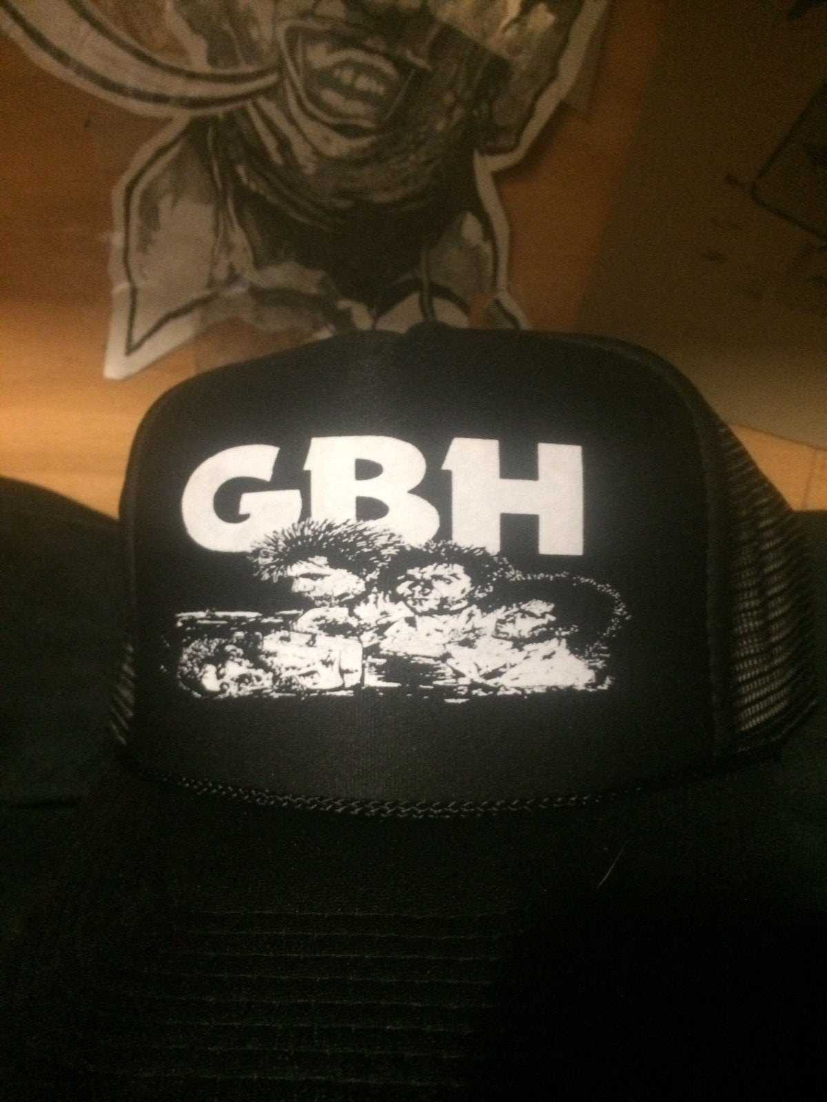 GBH Hat discharge subhuman exploited punk kbd broken bones misfits motorhead dri