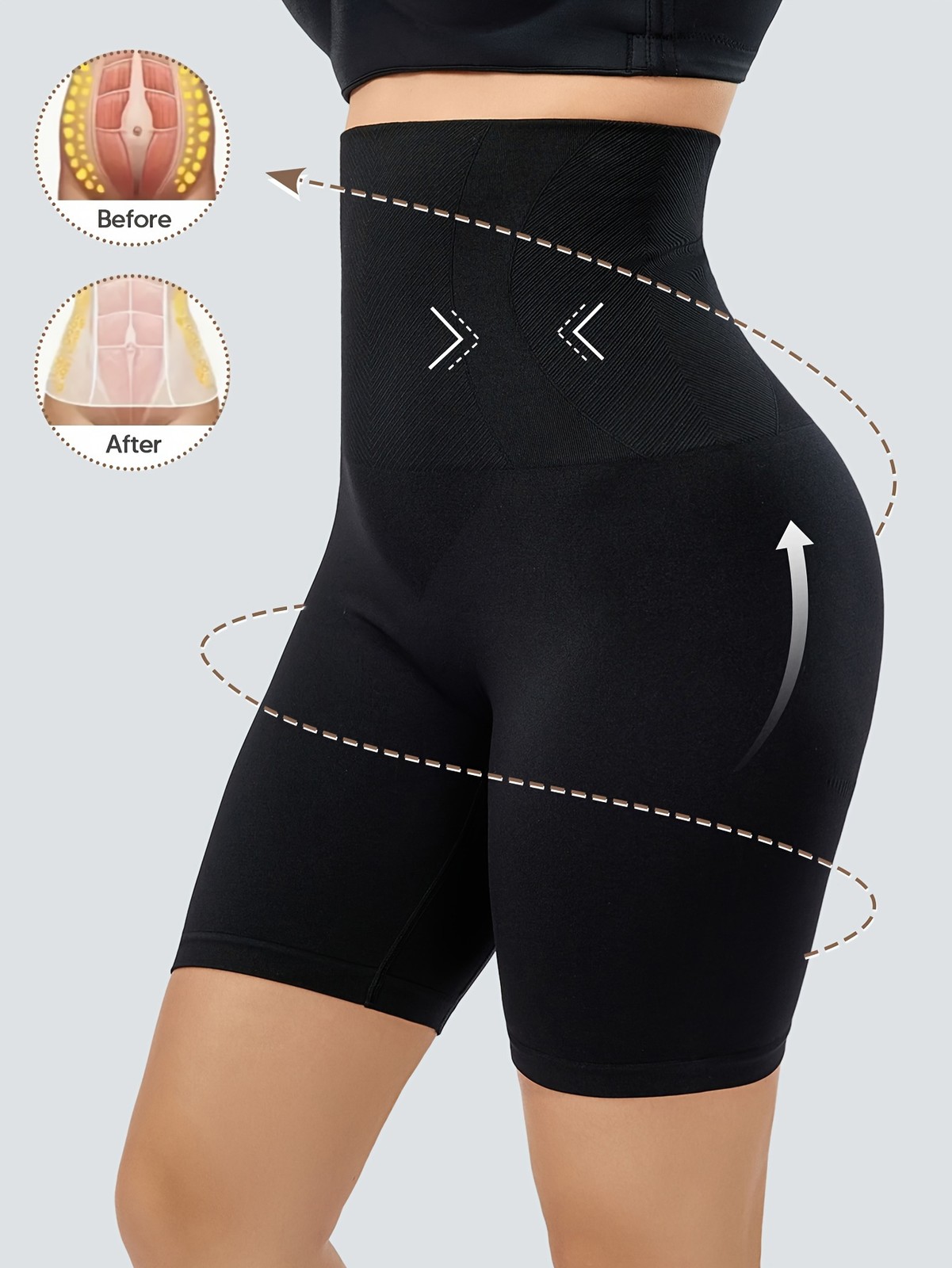 Women Tummy Control Shapewear High Waisted Body Shaper Shorts Slimming Panties