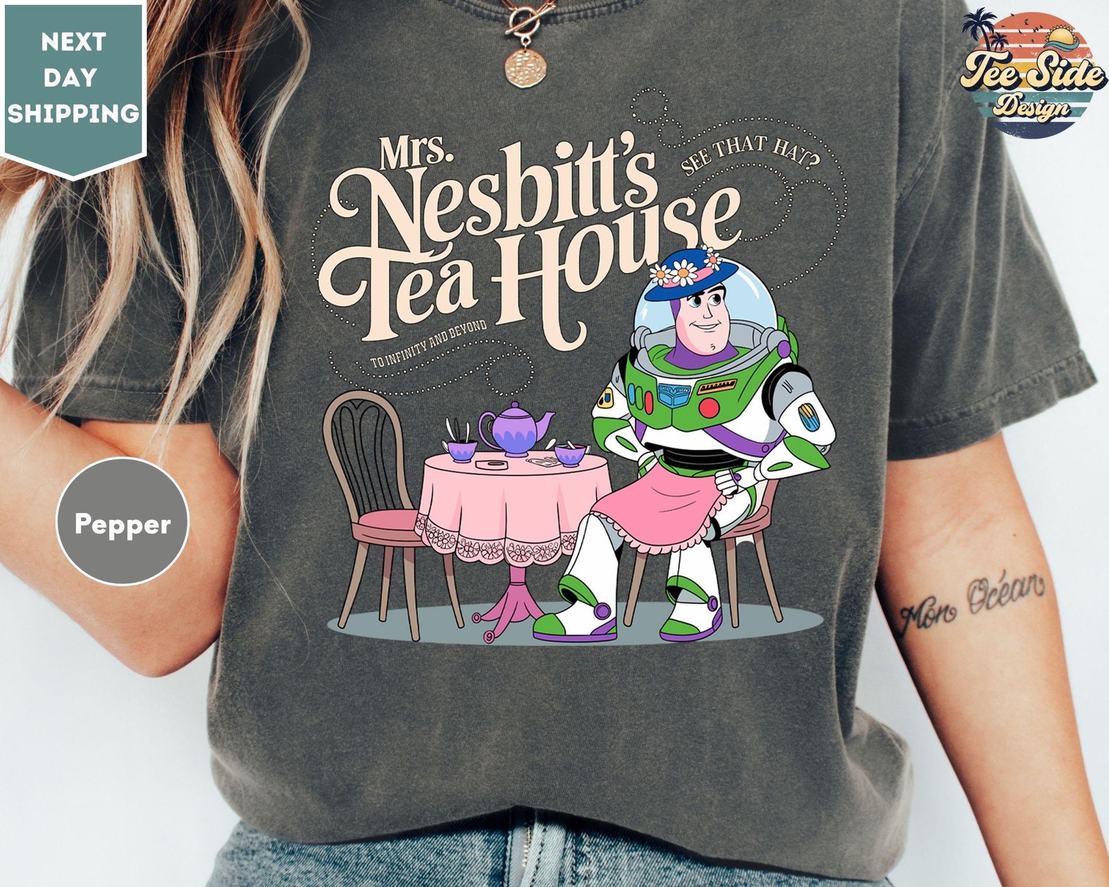 Tea House Shirt Whimsical Tea Party Graphic Tee Cottagecore Tea Lover Gift