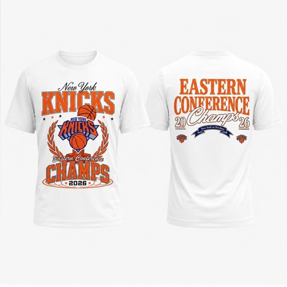 2 side NY Knicks Eastern Conference Champions 2026 Shirt VK13658