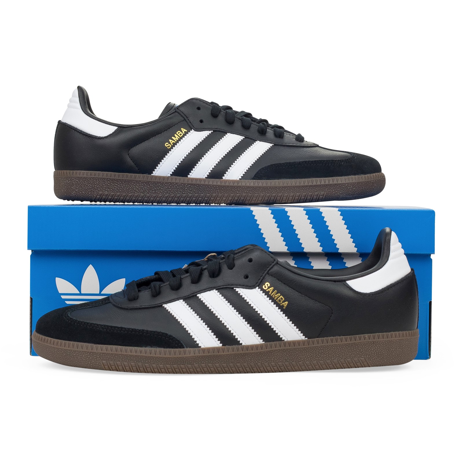 NIB ADIDAS BLACK/WHITE SAMBA OG SNEAKERS SIZE 9.5 $119