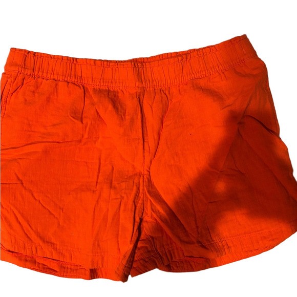 NWT Old Navy Vibrant Orange Linen Women’s Shorts