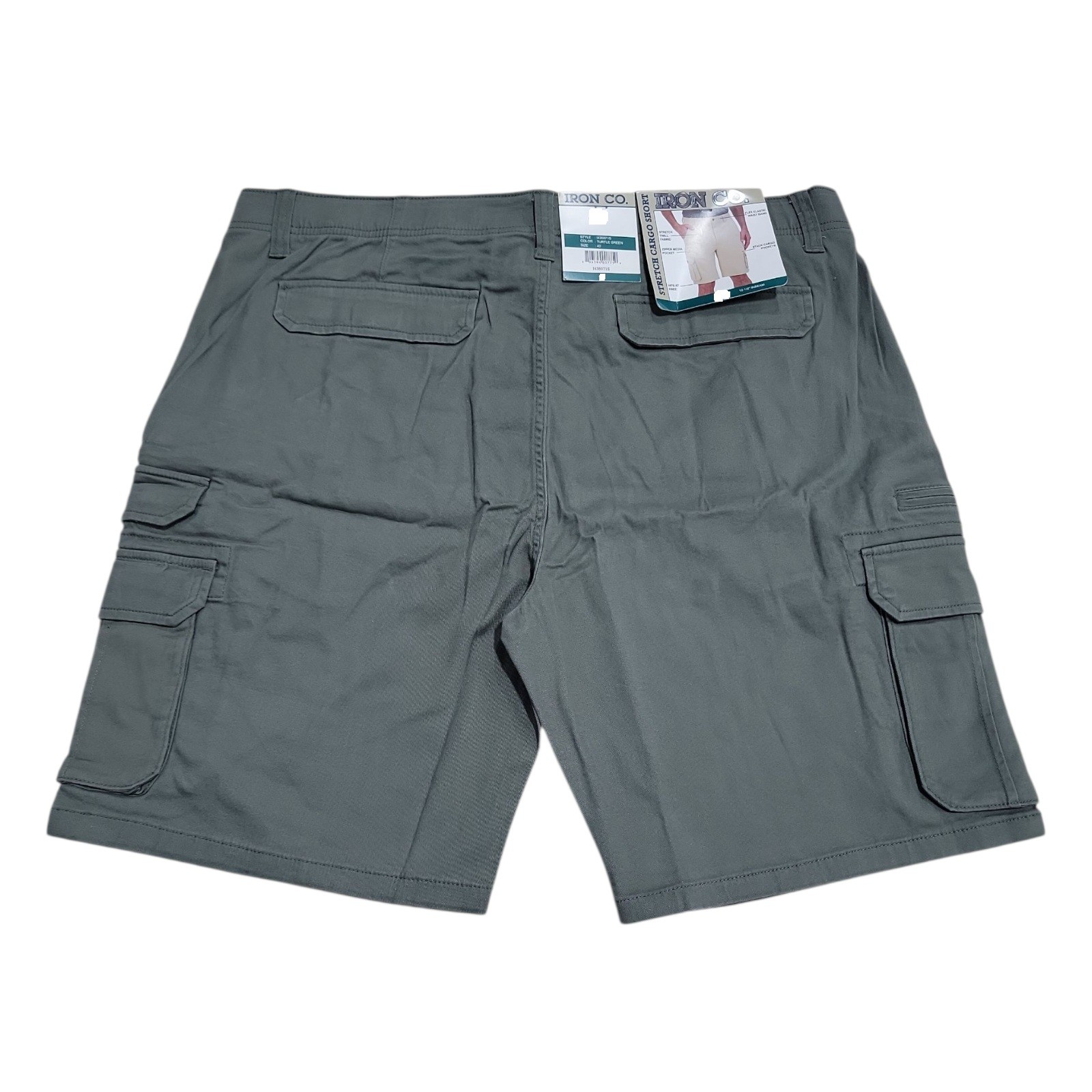 IRON Clothing Co Men’s Stretch Twill Multi Pocket Cargo Short