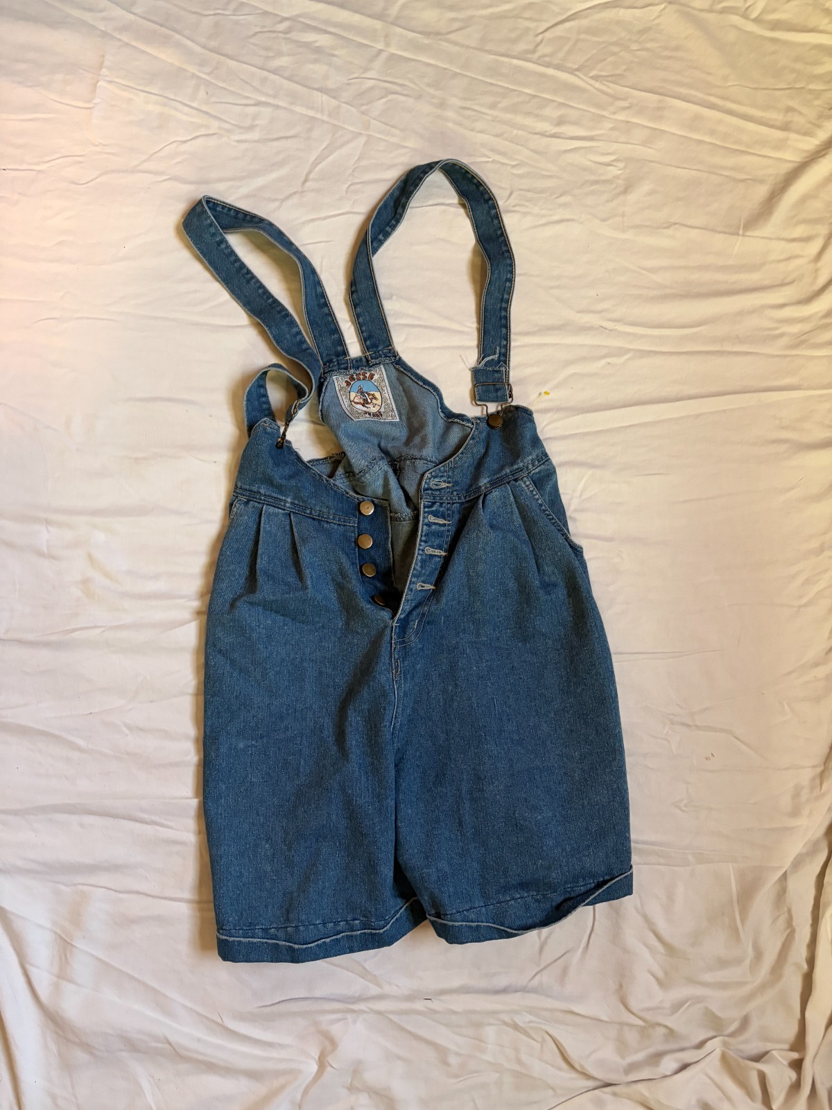 Vintage 80’s/90’s Jessie Jeans Denium shortalls / overalls Size 11/12