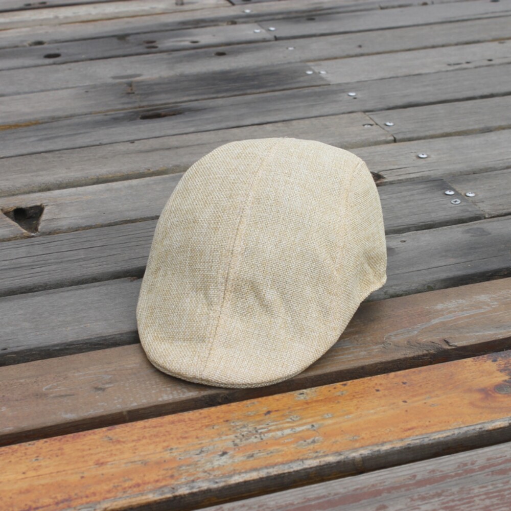 Woven Flat Gatsby Cap Mens Summer Sun Flat Cabbie Newsboy Ivy Hat Golf Driving