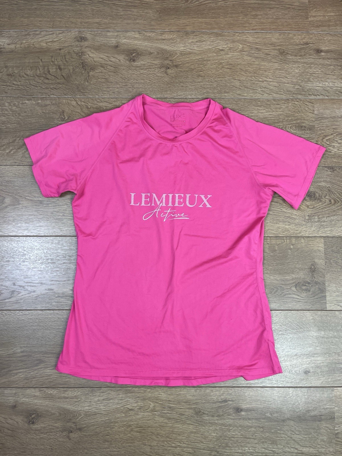 Lemieux Active Top Women’s Size UK 16 Pink Graphic Print Polyester Spandex
