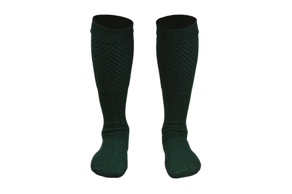 Men New Scottish Irish Highland Long Kilt Hose Socks Green White Black All sizes