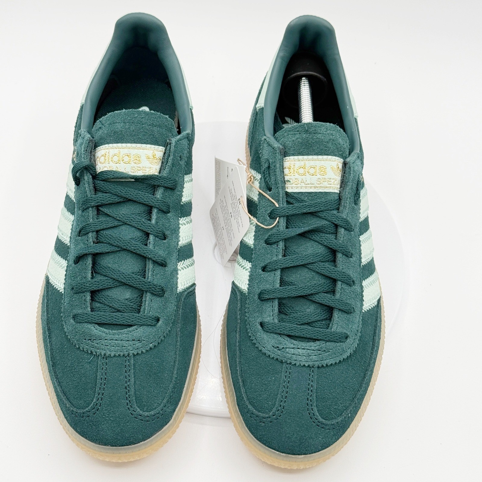 Adidas Handball Spezial W Sneaker Size 10 Aurora Ivy/Ash Green/Gum Women JR0847