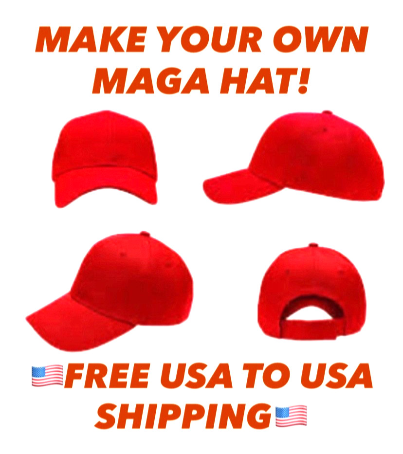MAGA Personalized Red Cap Make America Great Again Cap Custom Trump Hat USA