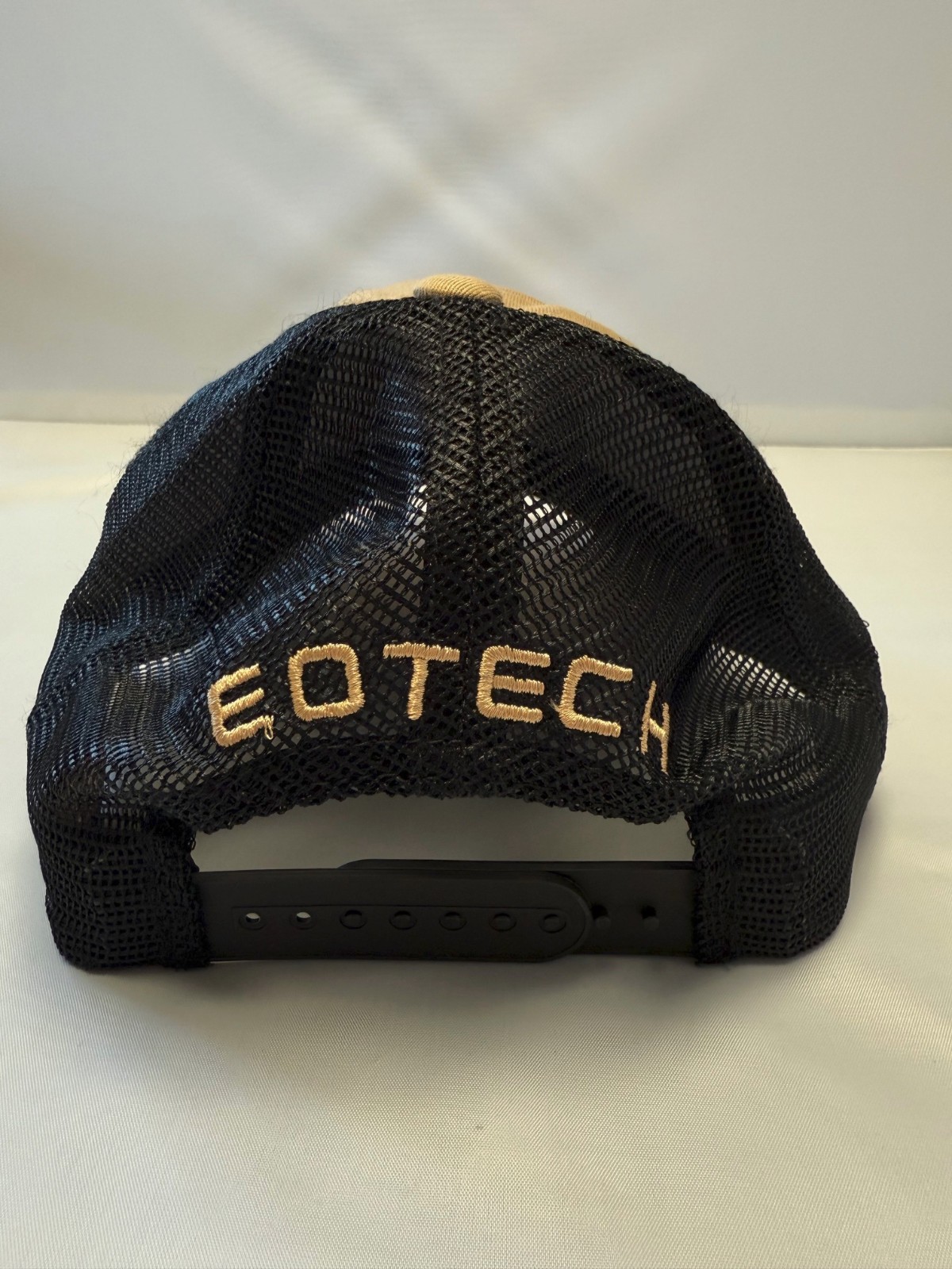 New EOTECH Embroidered Hat Tan Black Cap One Size Fits Most Adjustable Back
