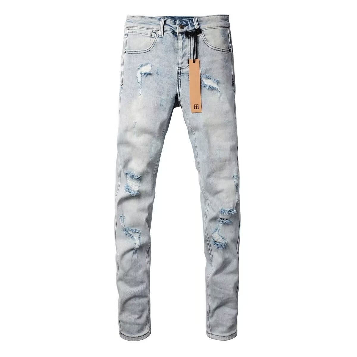 NEW KSUBI Men’s Ripped Pants Casual Fashion Skinny Jeans