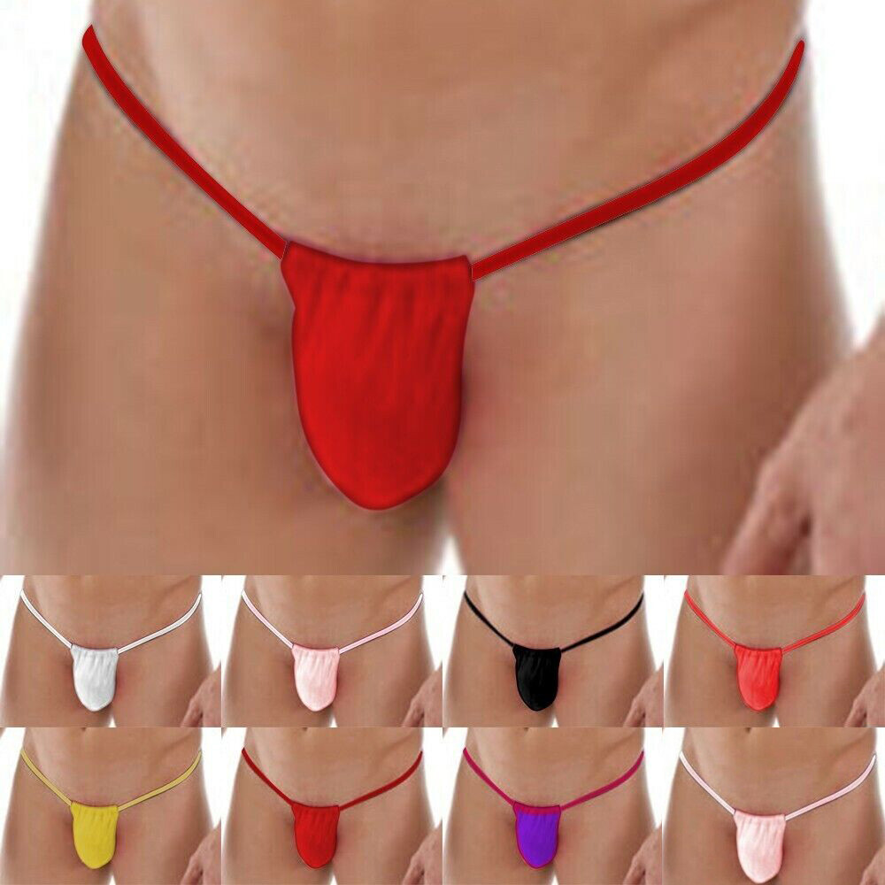 Mens G-String Thong Bulge Pouch Panties Micro Bikini T-back Underwear Briefs US